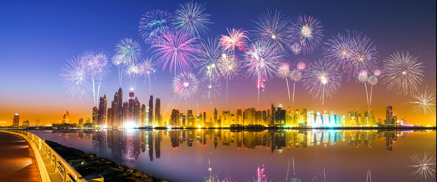 Silvester in der Supercity Dubai